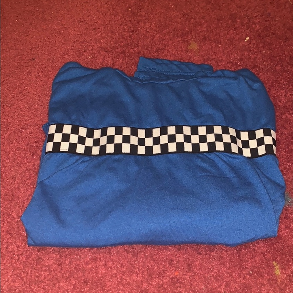 Blue Checkerd Long sleeve